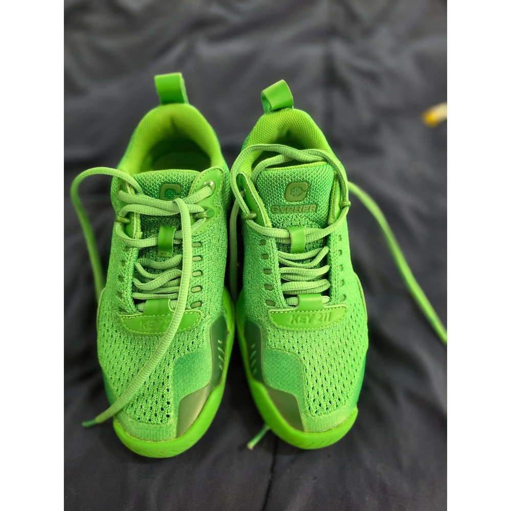 Cypher Key 211 Lime Green Knit Mesh Low Top Sneakers Streetwear Trainers